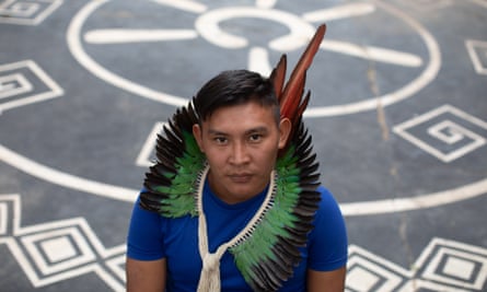 A 25-year-old Yanomami man who is training to become a journalist in the hope of telling the world about the situation in his Indigenous territory.