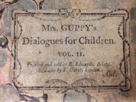 Cover of volume 2 of Mrs Guppy's Dialogues for Children (1800)