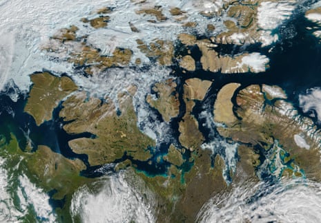 Sea ice melt in the Arctic Northwest Passage