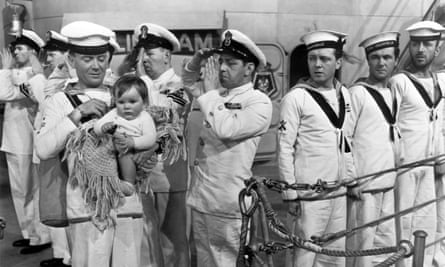 John Mills () in In Which We Serve, one of his many nautical outings on screen.
