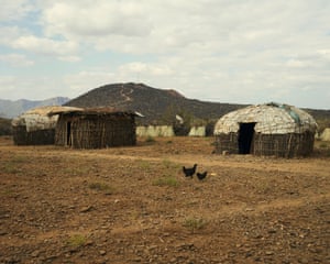A women's community in Ltungai, in Samburu county. The community has about 10 traditional houses