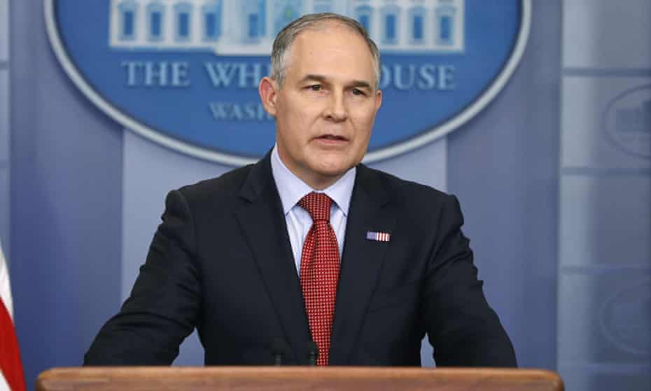 Scott Pruitt said modern mining practices and other rules made an Obama-era regulation unnecessary.