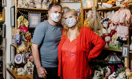What’s up?: Candace Frazee and her husband Steve at the Bunny Museum, which they opened 23 years ago.