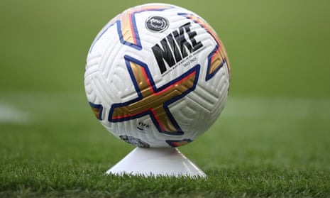 A Premier League match ball for the 2022-23 season.