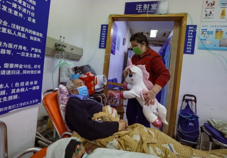 An emergency room of a hospital in Shanghai, China on 15 January.