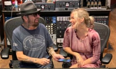 Dave Stewart and Joss Stone working on The Time Traveller's Wife