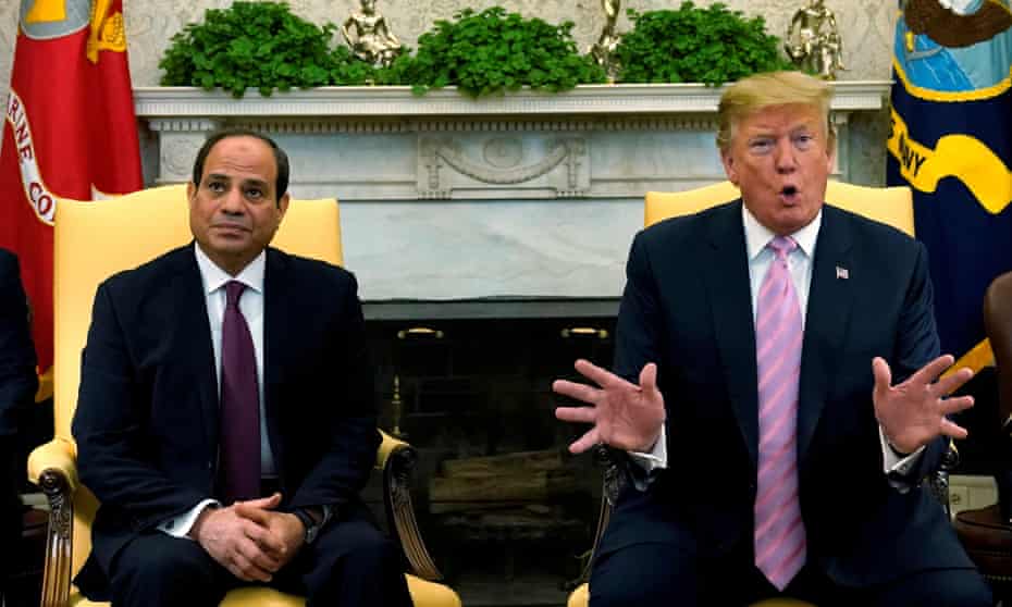 The Egyptian president visited Donald Trump at the White House earlier in April.