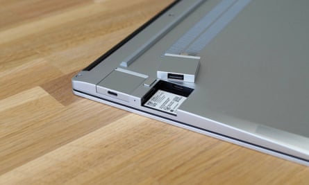 The modular port slot of the Framework Laptop 13.