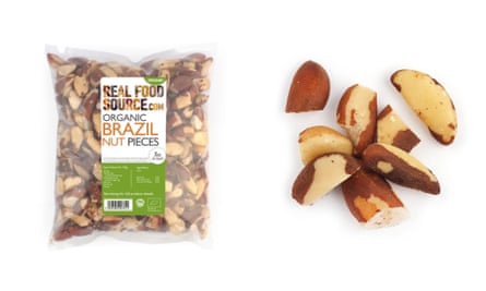 Real Food Source organic Brazil nut pieces.