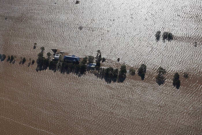 Flooding is seen around the Maitland region in NSW on Friday, 8 July 2022.