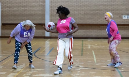 Walking netball can still move surprisingly fast.