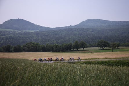 Riders during stage three of the Dauphiné.