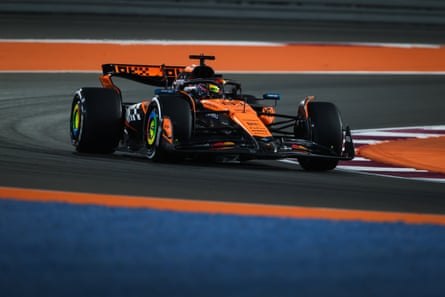 Oscar Piastri in practice in Qatar.