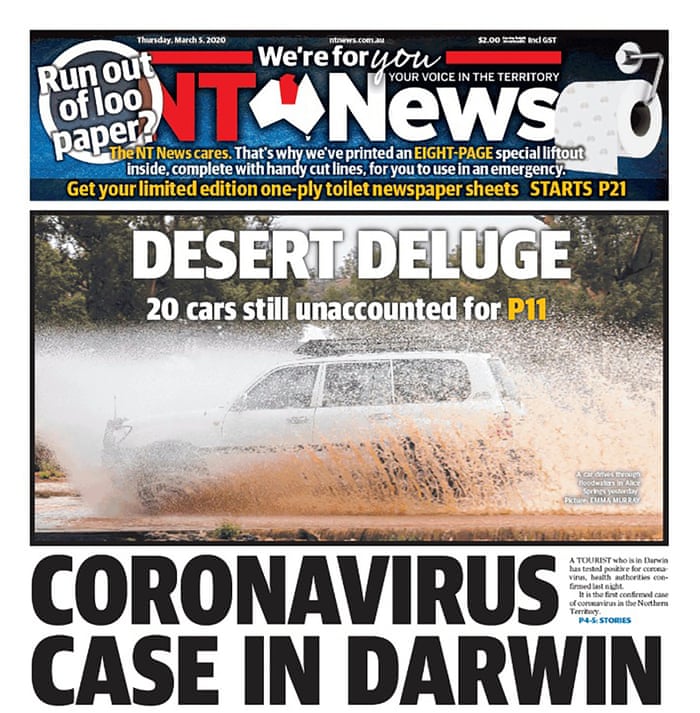 Toiletpaper Goes Viral As The Internet Mocks Aussie Coronavirus Doomsdayers For Stocking Up Daily Mail Online
