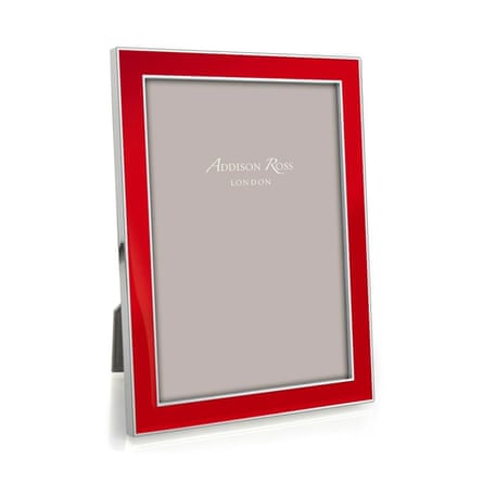 Addison Ross Red Enamel & Silver Frame