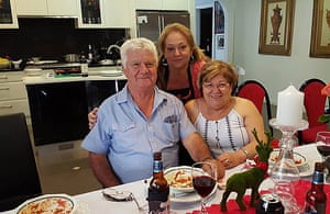 Francesco Ferraro with his wife and niece Anna Ferraro Cox.