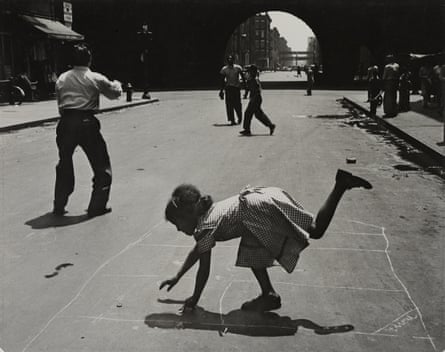 children playing outside