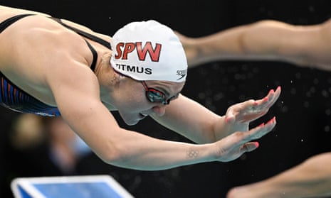 Ariarne Titmus world record 400m freestyle, tattoo: World swimming  championships