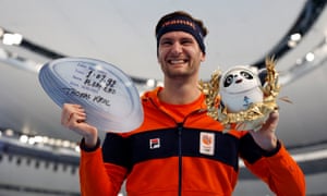Thomas Krol of the Netherlands celebrates.