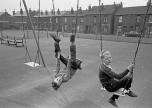 Sheffield, 1969. Boys in a playground