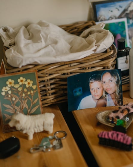 A photo of Anastasiia and her brother