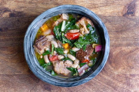 Don’t throw away old bread and veg – make this ribollita