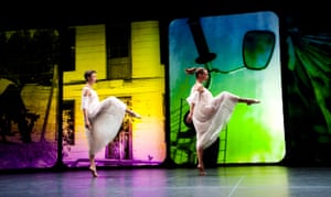 Leah Morrison and Laurel Jenkins in Glacial Decoy from Celebrating Trisha Brown at the Queen Elizabeth Hall, London, in 2010.