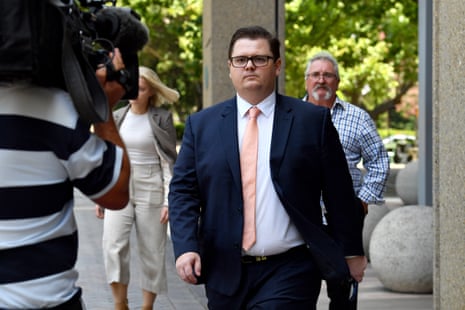 Jesse Wotton leaves the federal court in Sydney