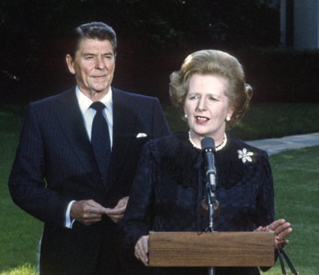 Ronald Reagan and Margaret Thatcher at the White House.