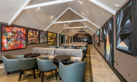 Oriel Lounge at Twr y Felin hotel.
