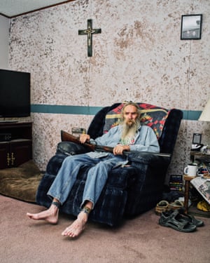 Richard Craig, who started the gun ordinance, at home in Nucla.