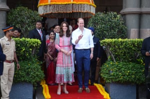 The Duke and Duchess arrived in Mumbai, India on Sunday, the first stop in a week-long visit to India and Bhutan.