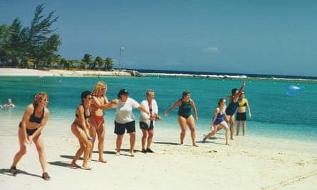 women on the beach