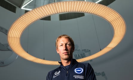 Graham Potter photographed at the Brighton training ground in 2019.