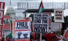 'Cynical and manipulative': thousands at DC rally denounce Netanyahu speech
