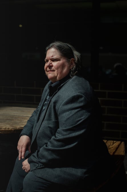 Romilda Crocamo, 61, Luzerne county manager, sits for a portrait outside the county elections office in Wilkes-Barre.