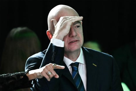 Gianni Infantino’s catalogue pose.