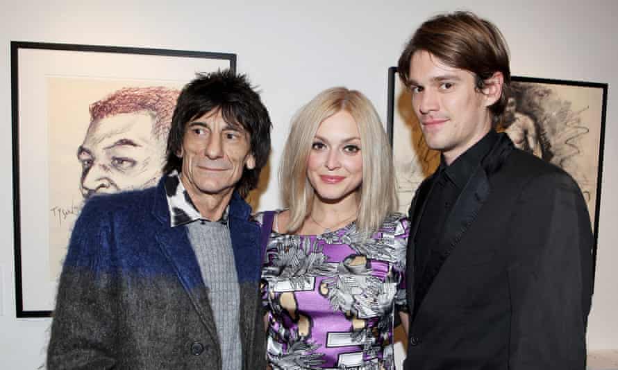 Fearne Cotton with her husband Jesse Wood and her father-in-law Ronnie