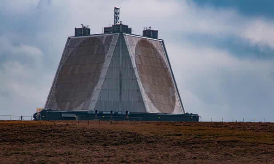 The pyramid at RAF Fylingdales in North Yorkshire.