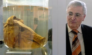 *The* pig’s head on display in Germany.