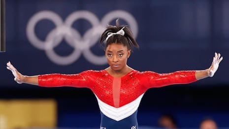 'Put mental health first': Simone Biles reacts to exit from Olympic team gymnastics final – video
