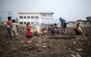 Children from the village of Babakan, on the banks of the Citarum.