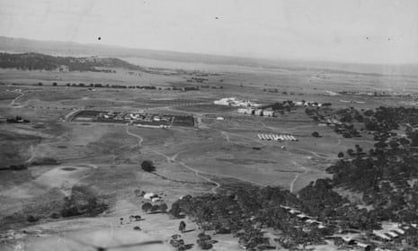 Australia’s fledgling capital Canberra circa 1920, with official buildings already in place.
