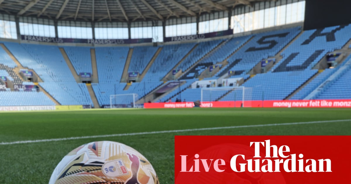 Coventry City v Sunderland: Championship playoff semi-final, first leg live