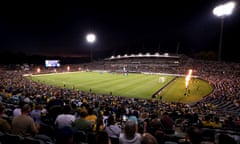 GIO Stadium in Canberra during the Socceroos and Lebanon World Cup qualifier in March 2024