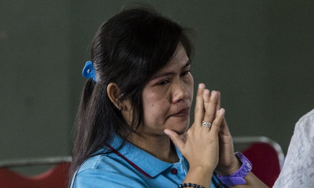 Mary Jane Veloso at Wirogunan prison, Yogyakarta, Indonesia, earlier this month.