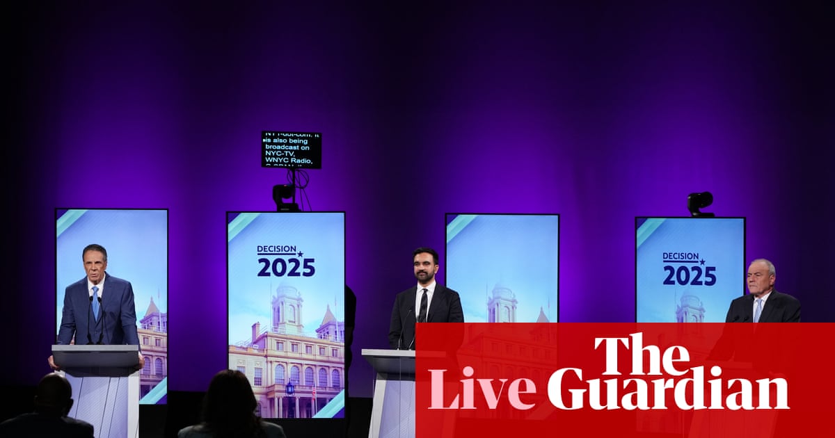 New York City mayoral debate live: Zohran Mamdani, Andrew Cuomo and Curtis Sliwa face off for final time | New York New York City mayoral debate live: Zohran Mamdani, Andrew Cuomo and Curtis Sliwa face off for final time | New York
