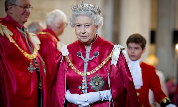 The Queen attends a service for the Order of the British Empire at St Paul's Cathedral in 2012.