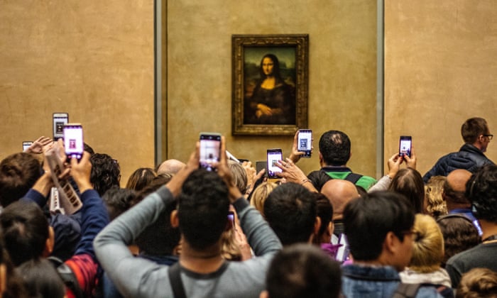 Mona Lisa Queue R Code Mona Lisa Louvre Crowd