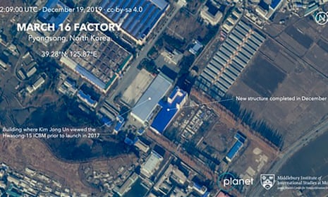 Satellite image from Planet Lab showed a new structure in a North Korean facility used to launch long-range missiles.